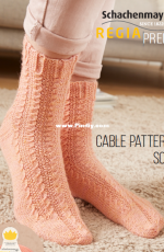 Schachenmayr-RO272-by Schachenmayr Designstudio-Cable Patterned Socks-Free.