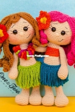 One and Two Company - Carolina Guzman - Mya the hawaiian girl amigurumi - Persian - Translate
