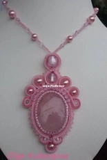 Pendant with semi-precious stone