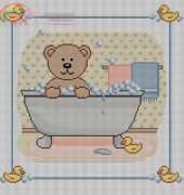 Artecy Cross Stitch Bath Border 1