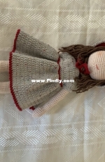 A girl with red hat