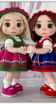 World of knitted friends - Мир вязаных друзей - Жанна Басалай - Zhanna Basalai - Россияночка Аленка - Alenka Doll - Russian