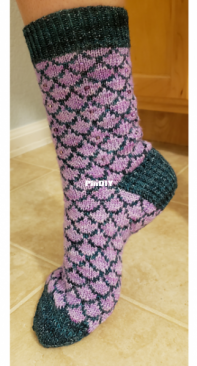 Mermaid Tails and Dragon Scales Socks by Kelsey Prantis