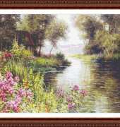Classic Cross Stitch - SC 353 Fleur Au Border de la Riviere