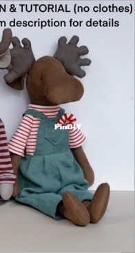 EFI Little Things _ 55 cm moose sewing pattern _ English