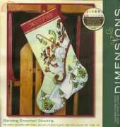 Dimensions 70-08853 Sledding Snowmen Stocking