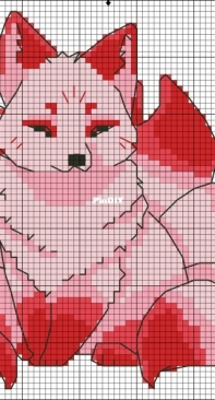 Red and pink Ninetails