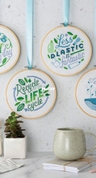Earth - 4 Smalls by Emma Congdon from Cross Stitch for the Earth PCS + XSD