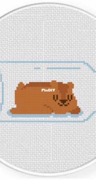 Daily Cross Stitch - Hamster in Jar