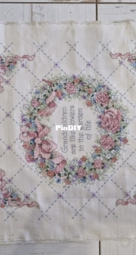 Dimensios stamped cross stitch.