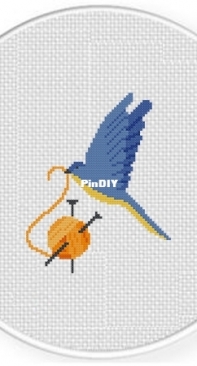 Daily Cross Stitch - Crafty Bird Yarn