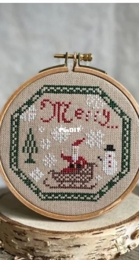 merry christmas  tiny quaker sampler hmp studio