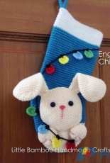 Little Bamboo Handmade Crafts - Bunny Christmas Stocking