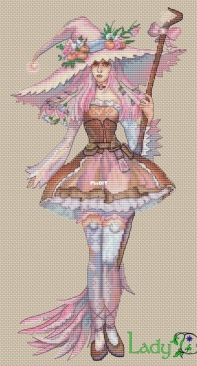Art Stitch - LadyD - The Witch of July / Peach Orchard   by Daria Smirnova