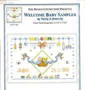 The Design Connection CP7-758 - Welcome Baby Sampler