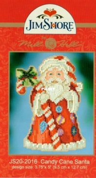 Mill Hill Jim Shore JS20-2016 Candy Cane Santa XSD