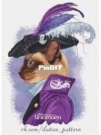 Lady In Lilac - Cat Series by Ilutien / Ilyutien Merkvudskaya