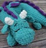 Croch Eh Patch -Hollys Hobbies - Holly McNevan -  Travel Pillow dragon Add On