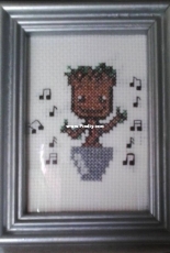 Baby Groot framed