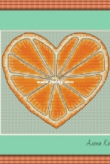Orange Heart by Alena Koshkina