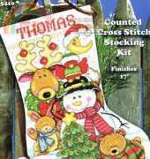 Design Works Crafts 5410 Making New Friends Stocking by Joan Elliott