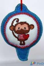 Christmas decoration with a monkey