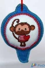 Christmas decoration with a monkey
