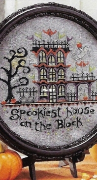 The Spookiest House by Hands On Design from Cross Stitch & Needlework Calendar 2016 PCS + XSD