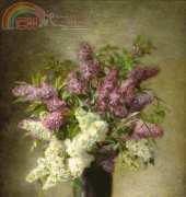 Golden Kite S1885 - A Still Life with Lilacs in a Vase