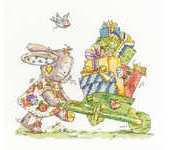 DMC BL1036/51 Somebunny to Love - Delivering Gifts