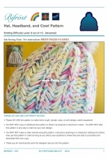 Bifröst Hat, Headband, Cowl by Stephanie Belott-Free