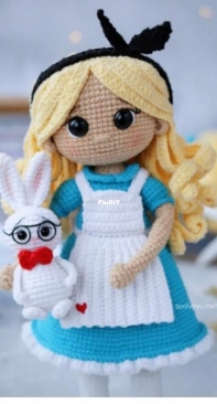 Polly Toys Crochet - Dasha Lobacheva - Alice and White Rabbit