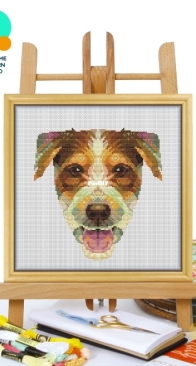 Awesome Pattern Studio - CS2135 - Mandala Parson Russell Terrier XSD