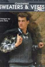 Leisure Arts - leaflet 549 - Crocheted Sweaters and Vest for Men