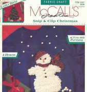 McCalls Creates Fabric Craft 14167 Snip and Clip Christmas
