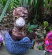 Crochetroo - Emu Chick and Eggshell