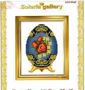 Solaria Gallery 6112-01aC Easter Egg with Rose Motif