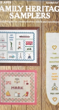 Leisure Arts Leaflet 67 - Family Heritage Samplers