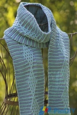 Stripes & Diamonds Scarf by Gretchen Tracy -Free