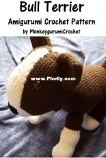 Monkeygurumi Crochet - Erika Rosario - Bull Terrier