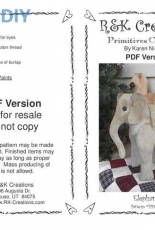 R&K Creations-PM129-Fiberfil Elephant