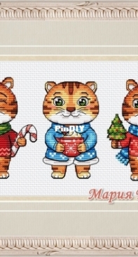 New Years tiger cubs by Maria Brovko