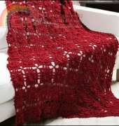 Merlot Throw by Cindy Adams Crochet! Magazine - Free