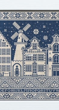 Modern Folk Embroidery - Winter in the City