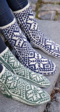 Sirapssnitt socks by Birger Berge - German