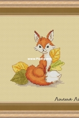 Autumn Fox Cub by Lilia Lis