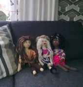 three dolls