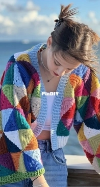Tscrochetdesign - Tania Skalozub - Geometry Kaleidoscope Jacket