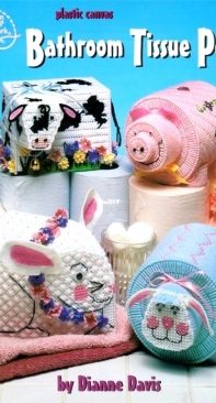 American School of Needlework ASN 3169 Plastic Canvas Bathroom Tissue Pets