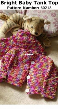 Bright Baby Tank Top N°60218 by Lion Brand Yarns - Free